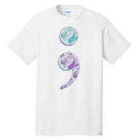 Semicolon Suicide Prevention Awareness Tall T-Shirt