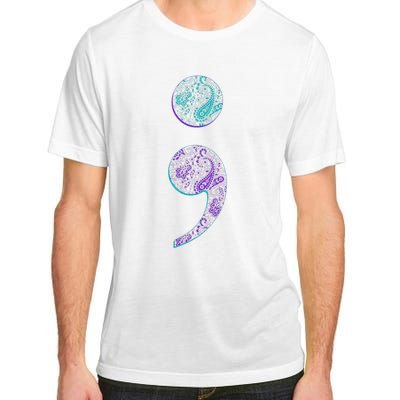 Semicolon Suicide Prevention Awareness Adult ChromaSoft Performance T-Shirt