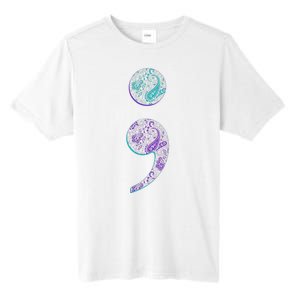 Semicolon Suicide Prevention Awareness Tall Fusion ChromaSoft Performance T-Shirt