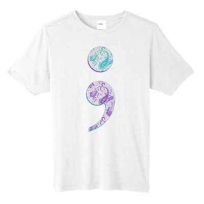 Semicolon Suicide Prevention Awareness Tall Fusion ChromaSoft Performance T-Shirt