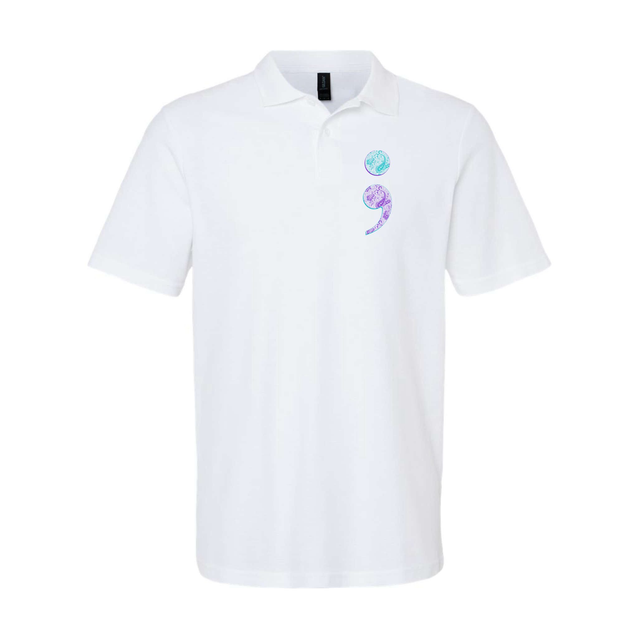 Semicolon Suicide Prevention Awareness Polo