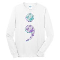 Semicolon Suicide Prevention Awareness Tall Long Sleeve T-Shirt