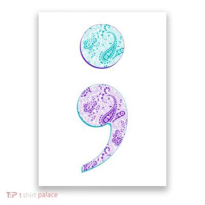 Semicolon Suicide Prevention Awareness Poster