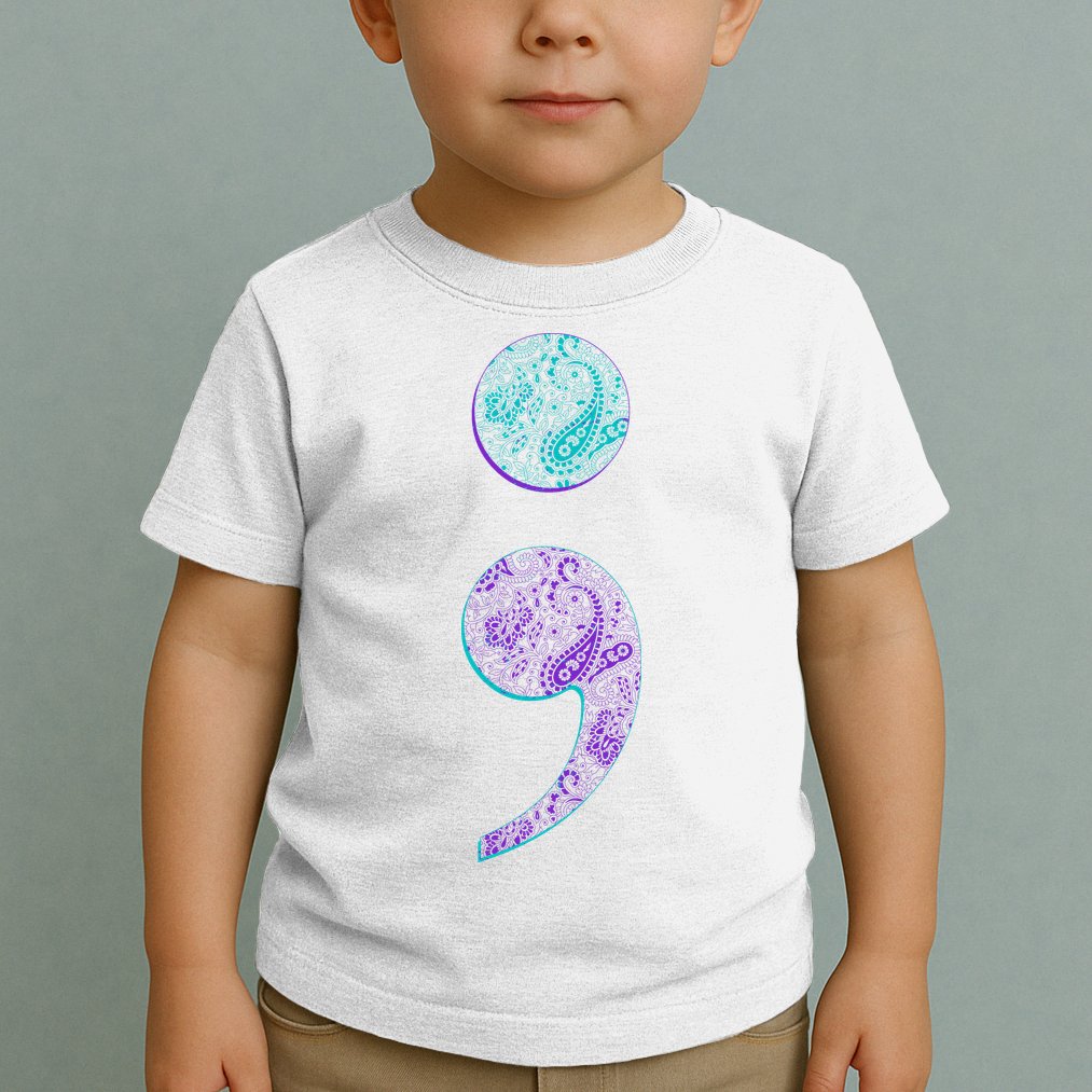Semicolon Suicide Prevention Awareness Toddler T-Shirt