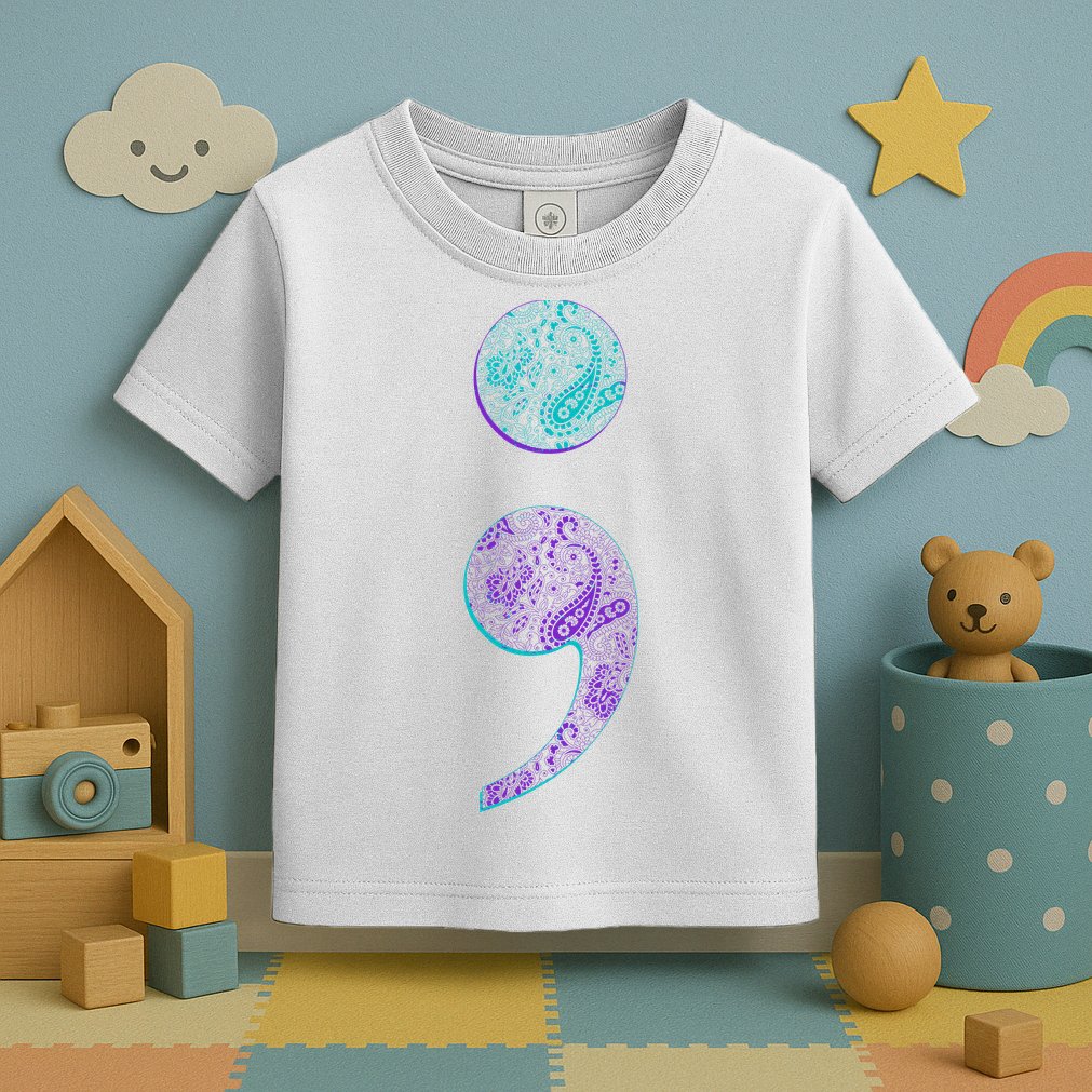 Semicolon Suicide Prevention Awareness Toddler T-Shirt