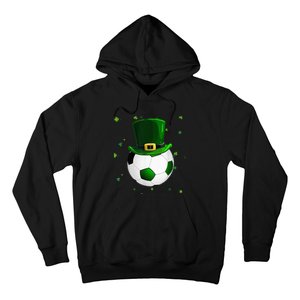 Soccer St Patricks Day Leprechaun Shamrock Hoodie