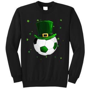 Soccer St Patricks Day Leprechaun Shamrock Sweatshirt