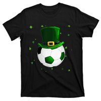 Soccer St Patricks Day Leprechaun Shamrock T-Shirt