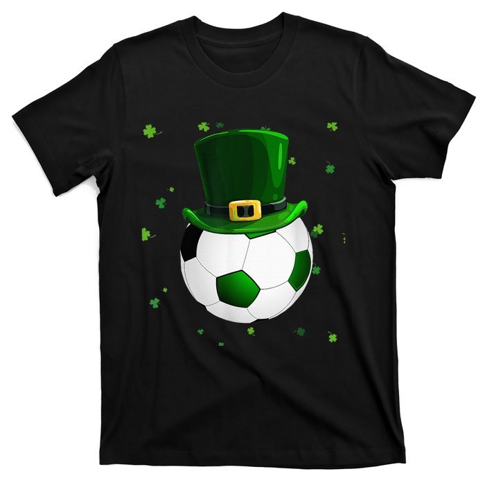 Soccer St Patricks Day Leprechaun Shamrock T-Shirt