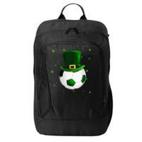 Soccer St Patricks Day Leprechaun Shamrock City Backpack