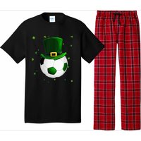 Soccer St Patricks Day Leprechaun Shamrock Pajama Set