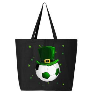 Soccer St Patricks Day Leprechaun Shamrock 25L Jumbo Tote