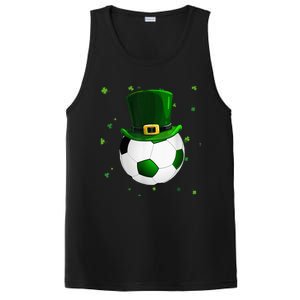 Soccer St Patricks Day Leprechaun Shamrock PosiCharge Competitor Tank