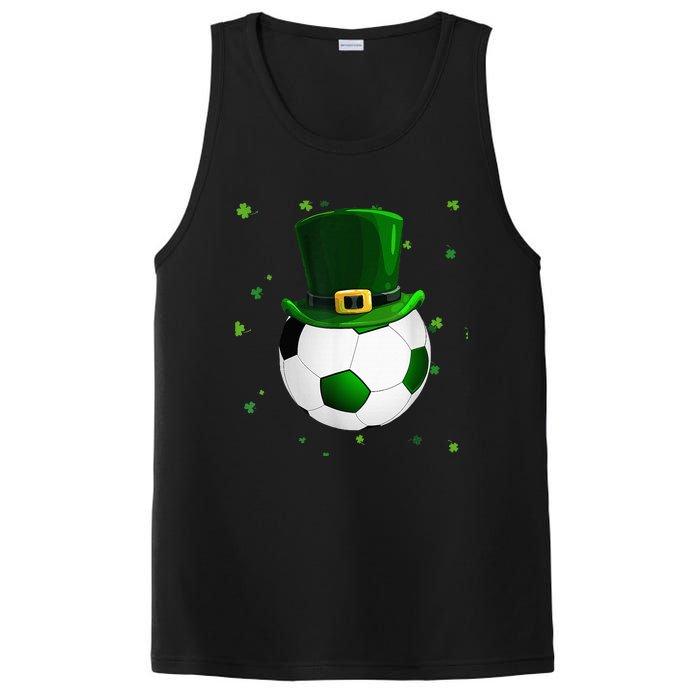 Soccer St Patricks Day Leprechaun Shamrock PosiCharge Competitor Tank