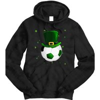 Soccer St Patricks Day Leprechaun Shamrock Tie Dye Hoodie