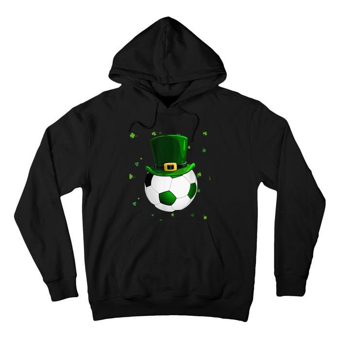 Soccer St Patricks Day Leprechaun Shamrock Tall Hoodie