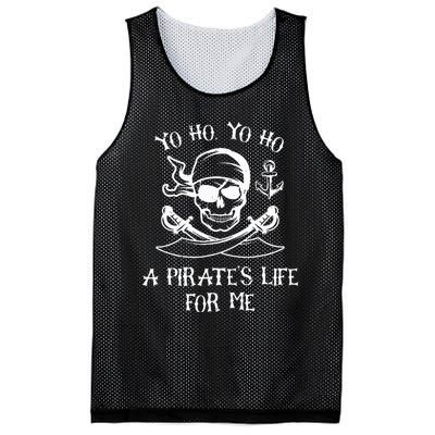 Spooky Skeleton Pirate Adventure Mesh Reversible Basketball Jersey Tank