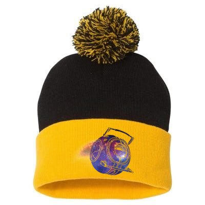 Space! Pom Pom 12in Knit Beanie