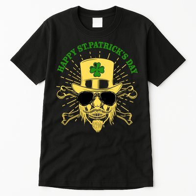 Skull St Patricks Day, Irish Skull Shamrock Tall T-Shirt