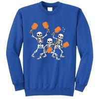 Spooky Skeletons Pickleball Halloween Smash Gift Sweatshirt