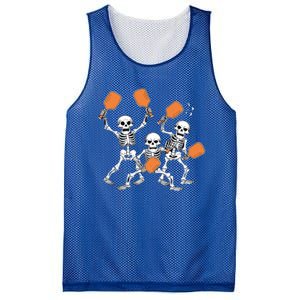 Spooky Skeletons Pickleball Halloween Smash Gift Mesh Reversible Basketball Jersey Tank