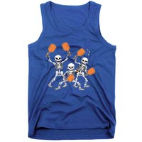 Spooky Skeletons Pickleball Halloween Smash Gift Tank Top