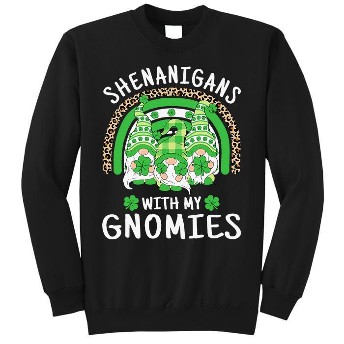 Shenanigans St Patricks Day Rainbow Irish Gnomes Shamrock Sweatshirt