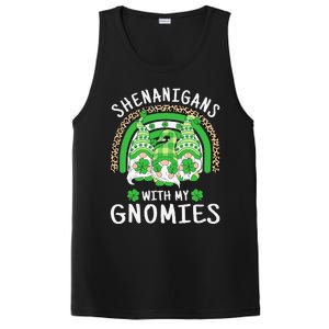 Shenanigans St Patricks Day Rainbow Irish Gnomes Shamrock PosiCharge Competitor Tank