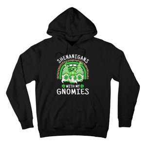 Shenanigans St Patricks Day Rainbow Irish Gnomes Shamrock Tall Hoodie