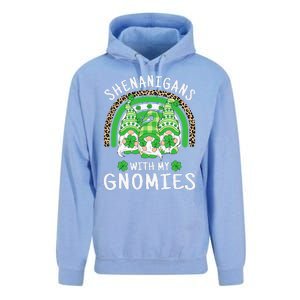 Shenanigans St Patricks Day Rainbow Irish Gnomes Shamrock Unisex Surf Hoodie