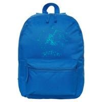 Snow Skiing Powder Vintage Retro Mountain Snow Skier Gift 16 in Basic Backpack