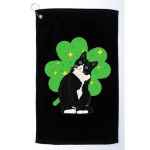 St. Saint Patrick's Day Tuxedo Cat Women Costume Platinum Collection Golf Towel