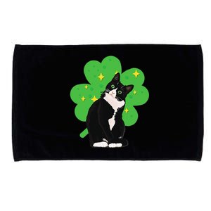 St. Saint Patrick's Day Tuxedo Cat Women Costume Microfiber Hand Towel