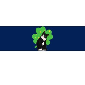 St. Saint Patrick's Day Tuxedo Cat Women Costume Bumper Sticker