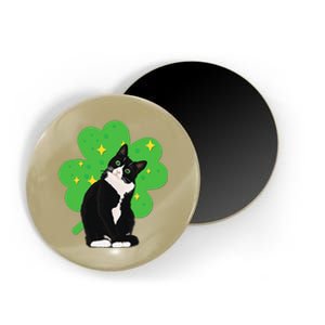 St. Saint Patrick's Day Tuxedo Cat Women Costume Magnet