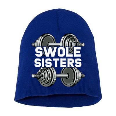 Swole Sisters Powerlifting Gym Workout Swole Gainz Short Acrylic Beanie