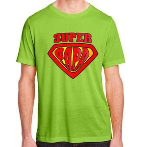 Superhero Super Papa Father Day Grandpa Dad Gift Adult ChromaSoft Performance T-Shirt