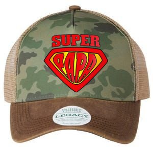 Superhero Super Papa Father Day Grandpa Dad Gift Legacy Tie Dye Trucker Hat