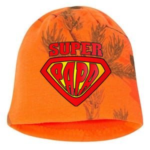 Superhero Super Papa Father Day Grandpa Dad Gift Kati - Camo Knit Beanie