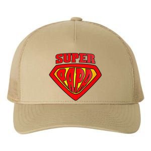 Superhero Super Papa Father Day Grandpa Dad Gift Yupoong Adult 5-Panel Trucker Hat