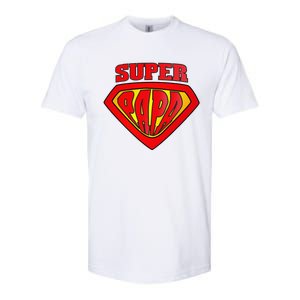 Superhero Super Papa Father Day Grandpa Dad Gift Softstyle CVC T-Shirt