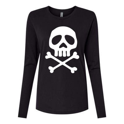 Skull Space Pirate Captain Party Halloween Day Of The Dead Gift Womens Cotton Relaxed Long Sleeve T-Shirt