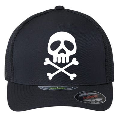 Skull Space Pirate Captain Party Halloween Day Of The Dead Gift Flexfit Unipanel Trucker Cap