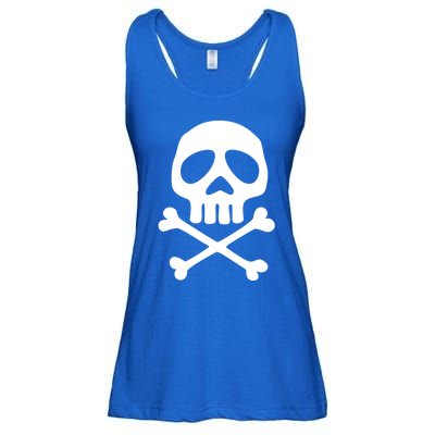 Skull Space Pirate Captain Party Halloween Day Of The Dead Gift Ladies Essential Flowy Tank