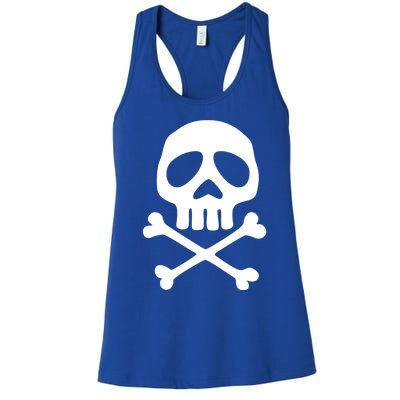 Skull Space Pirate Captain Party Halloween Day Of The Dead Gift Women's Racerback Tank