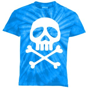 Skull Space Pirate Captain Party Halloween Day Of The Dead Gift Kids Tie-Dye T-Shirt