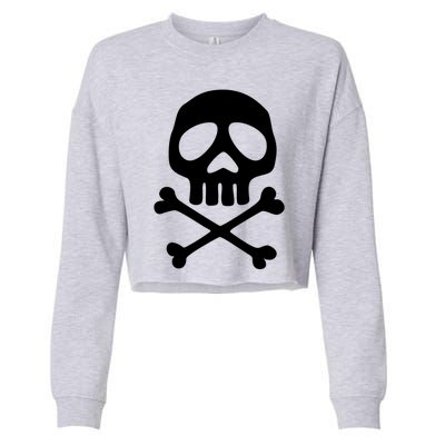 Skull Space Pirate Captain Party Halloween Day Of The Dead Gift Cropped Pullover Crew