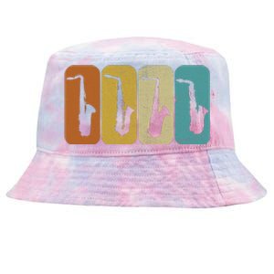 Saxophone Sax Player Gift Idea Saxophonist Music Tie-Dyed Bucket Hat