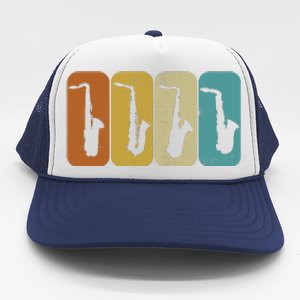 Saxophone Sax Player Gift Idea Saxophonist Music Trucker Hat