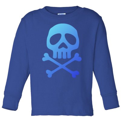 Skull Space Pirate Captain Party Halloween Day Of The Dead Gift Toddler Long Sleeve Shirt